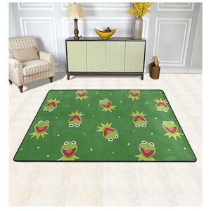 Green Frog Pattern Rug